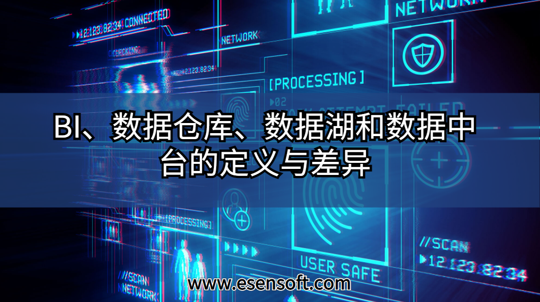 BI、数据仓库、数据湖和数据中台的定义与差异